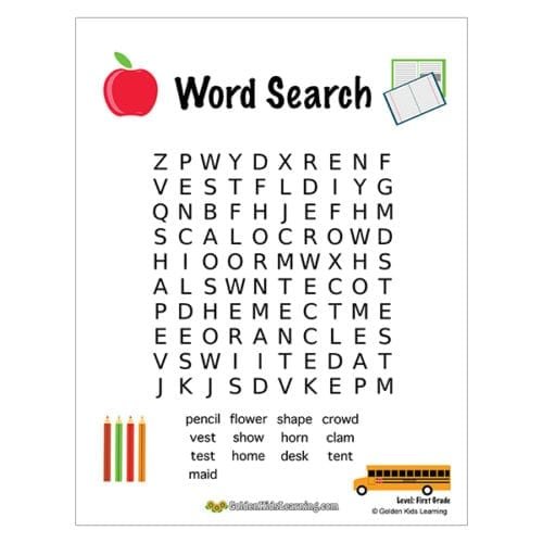 2nd-grade-word-search