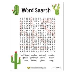 free word search worksheets for 4th grade golden kids learning