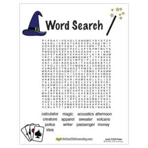 Free Word Search Worksheets for 5th Grade | Golden Kids Learning