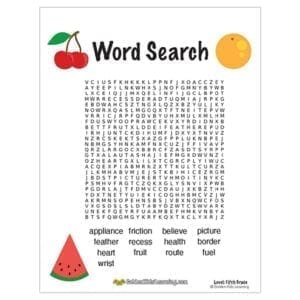 free word search worksheets for 5th grade golden kids learning