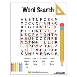 free word search worksheets for 1st grade golden kids learning