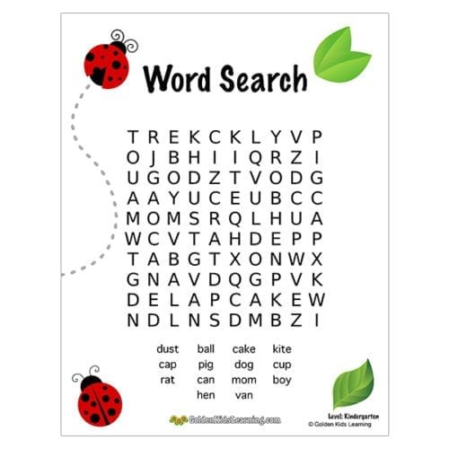 Printable Word Search For Kids Activity Shelter Kindergarten Word Search Cool2bkids Bryanna