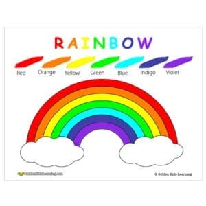 picture of rainbow colors in order