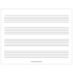 blank manuscript sheets