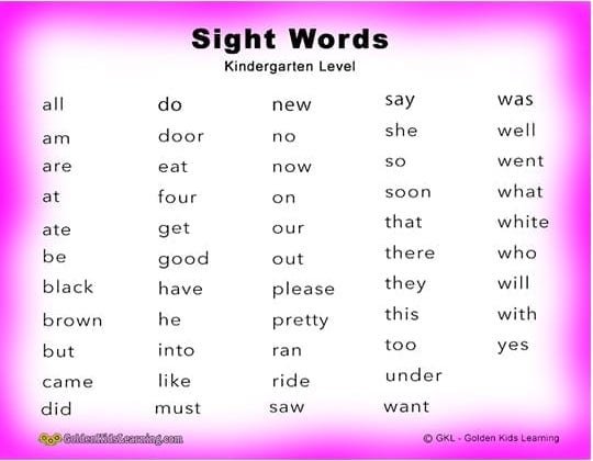 5th grade sight words