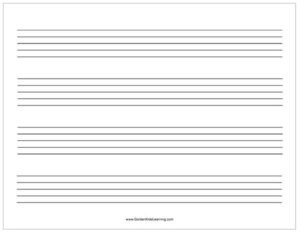 template for music manuscript paper