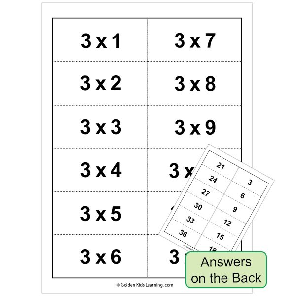 multiplication 3 times table games