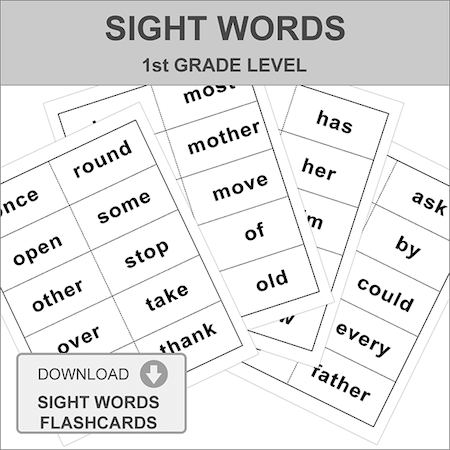 Free Sight Words Charts Preschool to 5th Grade | Golden Kids Learning