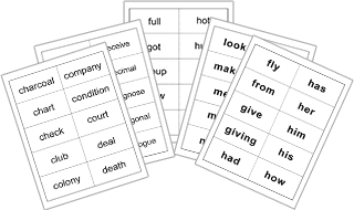 Sight Words List Flashcards