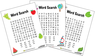 Word Search Grade Kinder