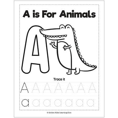 Animal Alphabet - A