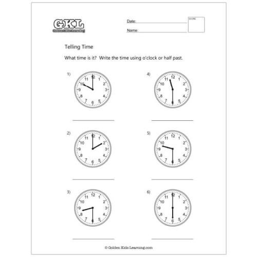 How To Write Clock Time In Words Read Analog Clock Worksheets