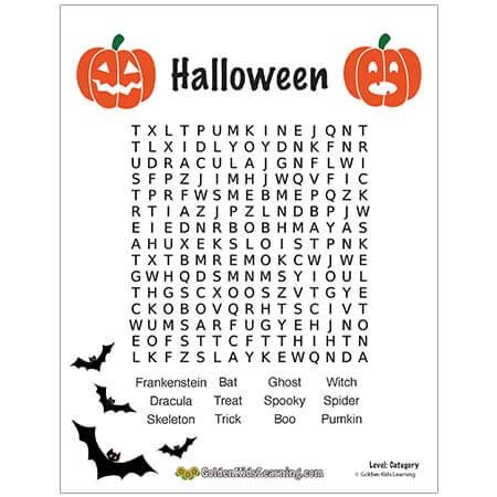 Category Words : Halloween