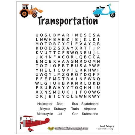 Category Words : Transportation